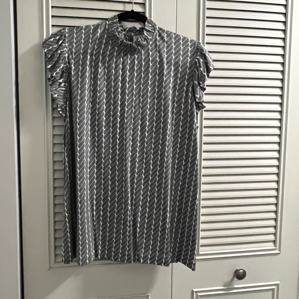 womens sleeveless little ruffle top